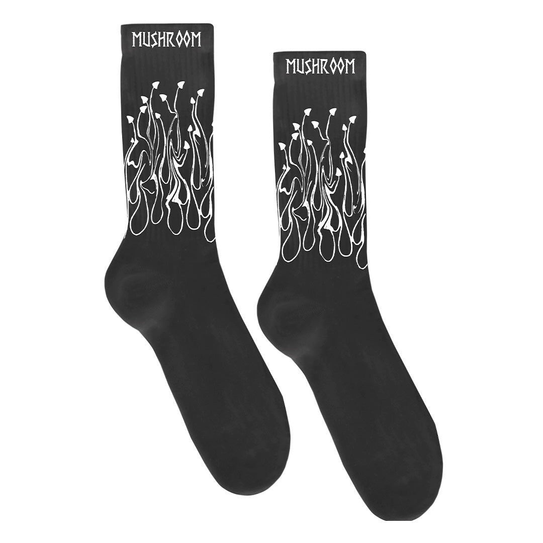 Socks Mushroom Nero/Bianco